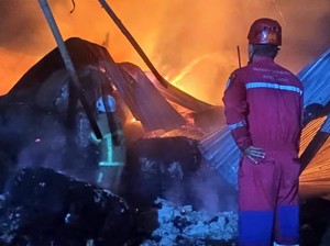 Tempat Budidaya Jamur dan Usaha Mebel di Candirejo Klaten Terbakar