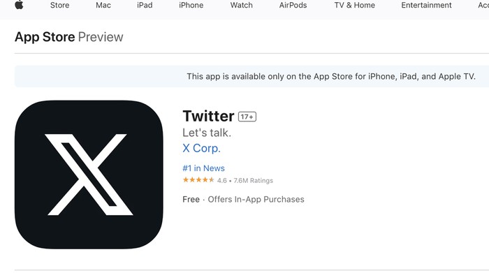 Twitter App Store