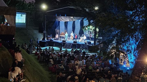 Ubud Village Jazz Festival (UVJF) 2023 di Sthala Ubud, Sabtu (29/7/2023). (Foto: Putu Krista/detikBali)