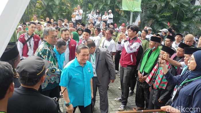 Anis Matta ke Milad PBB di BSD. (Adrial Akbar/detikcom),