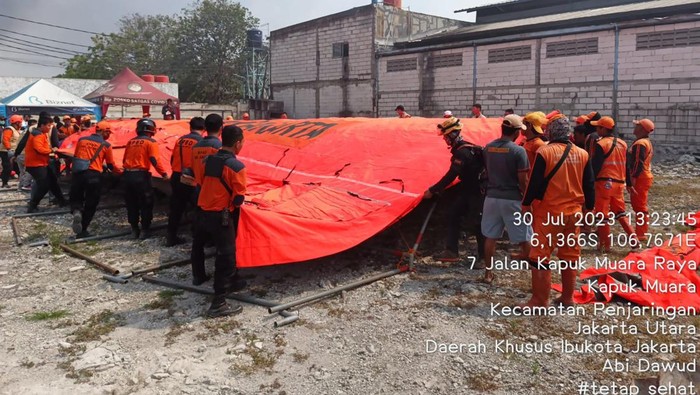 BPBD DKI Dirikan Tenda Untuk 1000 Korban Terdampak Kebakaran di Penjaringan, Jakut (Dok BPBD DKI)