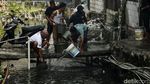 Damkar dan Warga Gotong-royong Padamkan Kebakaran di Kapuk Muara