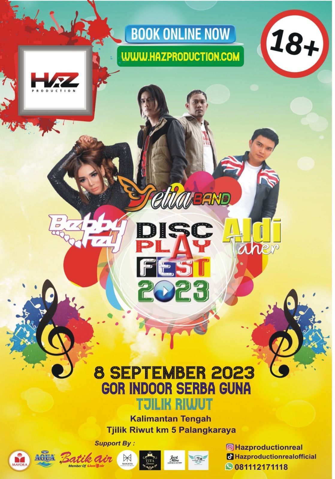 Disc Play Fest 2023 akan digelar di Palangkaraya.