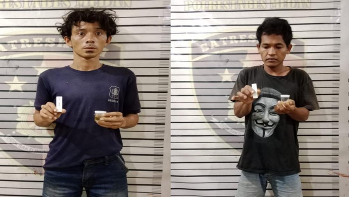 Dua preman ditangkap karena pungli pengendara di pintu Tol Bandar Selamat, Medan