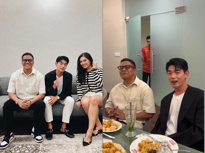 Eric Nam cicip nasi Padang di restoran Payakumbuah milik Arief Muhammad