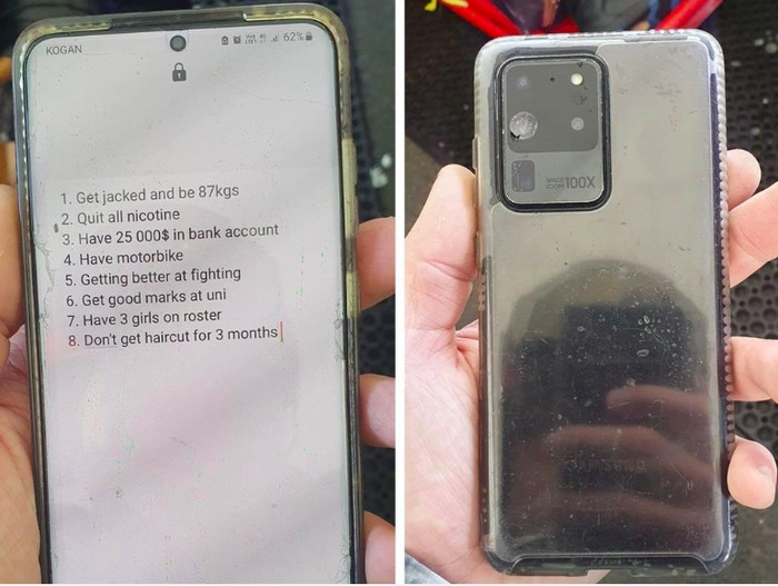 HP turis hilang di resor ski, wallpapernya bikin ngakak
