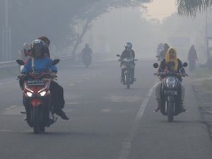 Aceh Barat Tertutup Asap Pekat Imbas Karhutla