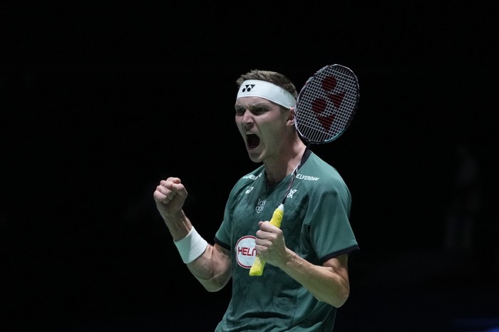 Viktor Axelsen menjuarai Japan Open 2023 setelah taklukkan Jonatan Christie, Minggu (30/7/2023). Axelsen melanjutkan keperkasaannya atas Jojo.