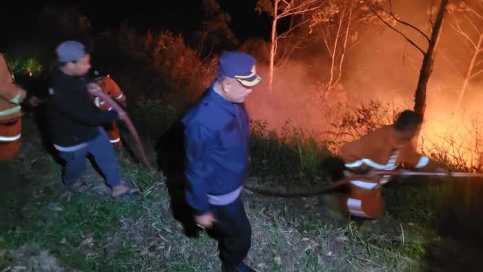 Lahan di Merek terbakar selama 12 jam