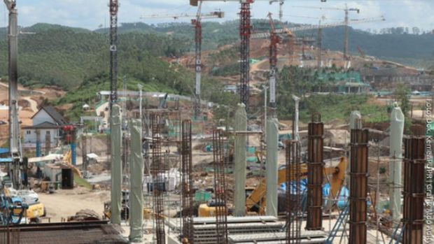 Penampakan terkini di proyek IKN. (Dok.Kementerian PUPR)