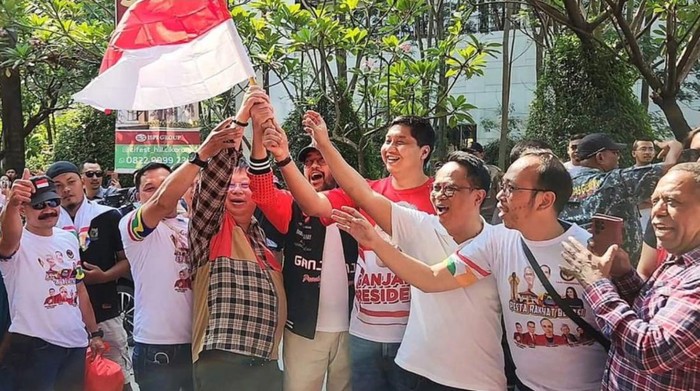 Kegiatan Relawan Network for Ganjar President di Cikarang, Bekasi.