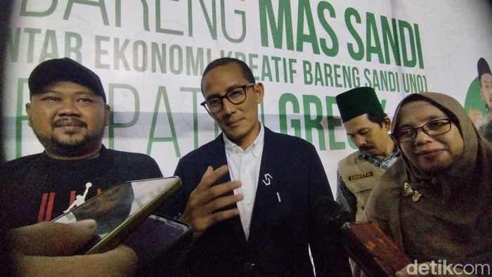 Sandiaga Uno di Gresik