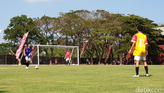 Seleksi Timnas U-17 Indonesia di Lapangan Bosowa Sport Center Makassar, Sulsel.