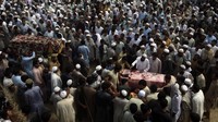 Sedikitnya 44 orang tewas dalam ledakan bom bunuh diri di Pakistan. AP Photo/Mohammad Sajjad.  