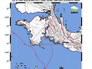 Gempa Bumi Terkini M 3,1 Guncang Kaimana Papua Barat, Berpusat di Laut
