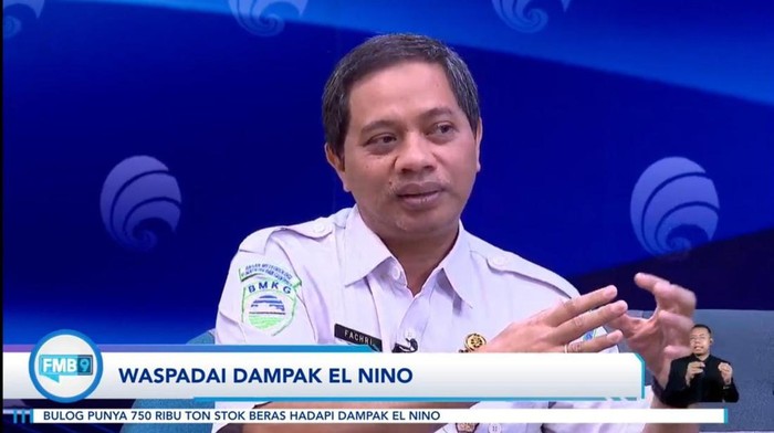 Kepala Pusat Informasi Perubahan Iklim BMKG Fachri Radjab