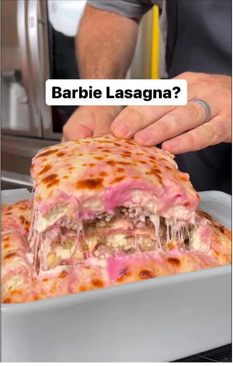 Lasagna Pink terinspirasi dari Barbie