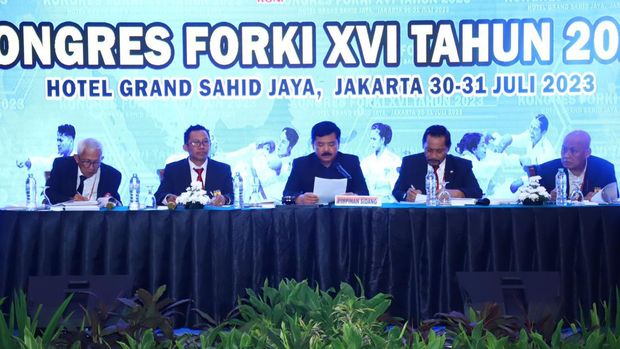 Menteri ATR/BPN Hadi Tjahjanto kembali terpilih sebagai Ketua Umum Pengurus Besar Forum Karate-Do Indonesia (FORKI) periode 2023-2027 (Dok. Istimewa)