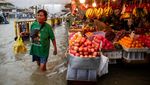 Pasar di Filipina Tetap Buka Meski Terendam Banjir