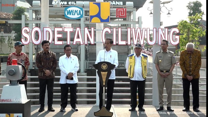 Presiden Jokowi meresmikan Sodetan Ciliwung