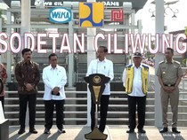 Resmikan Sodetan Ciliwung, Jokowi: 6 Kelurahan di Jakarta Tidak Akan Banjir Lagi