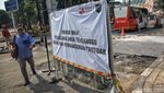 Progres Revitalisasi Trotoar di Kawasan Blok M Jelang KTT ke-43 ASEAN