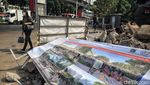 Progres Revitalisasi Trotoar di Kawasan Blok M Jelang KTT ke-43 ASEAN