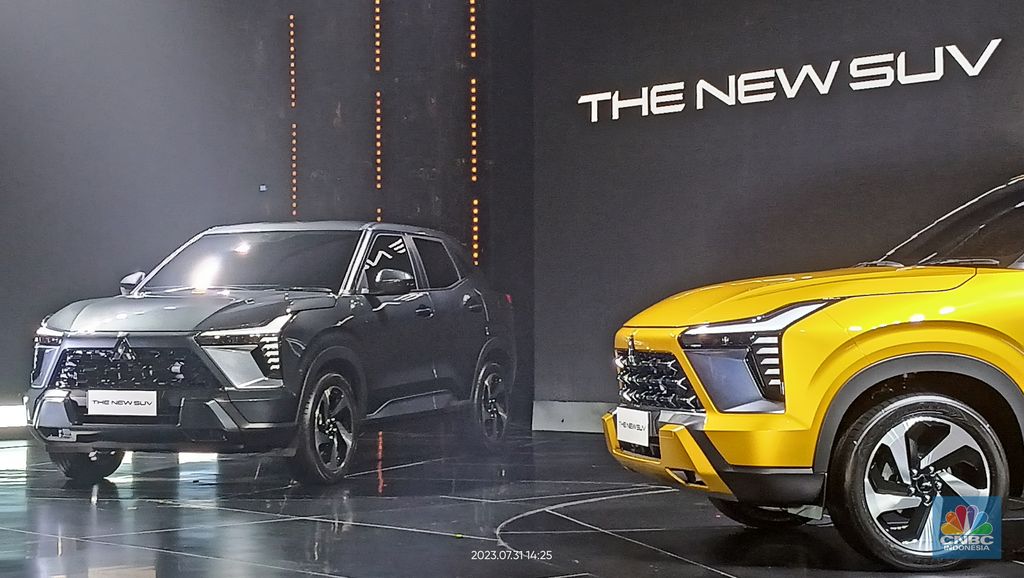 PT Mitsubishi Motors Corporation (MMC) akhirnya membuka tabir mobil konsep XFC Senin (31/7/23) di media preview The New SUV. (CNBC Indonesia/Ferry Sandi)