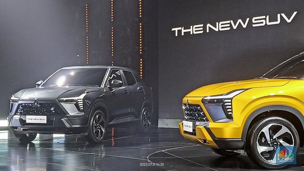 PT Mitsubishi Motors Corporation (MMC) akhirnya membuka tabir mobil konsep XFC Senin (31/7/23) di media preview The New SUV. (CNBC Indonesia/Ferry Sandi)