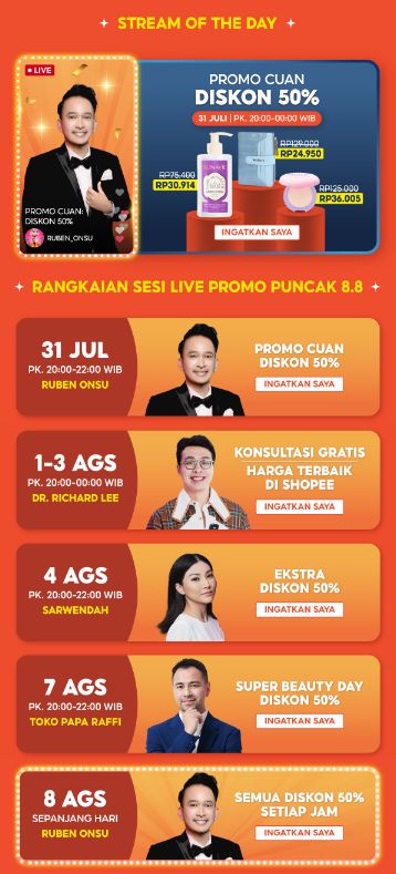 Ruben Onsu gabung ShopeeLive