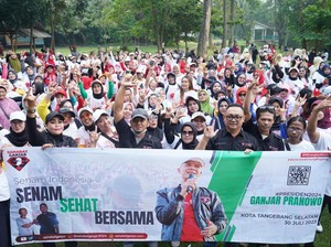 Relawan Ganjar Gelar Senam Sehat & Pelatihan Budi Daya Anggrek di Tangsel
