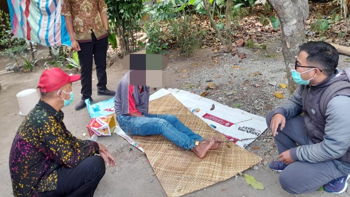 Salah satu ODGJ di Blitar yang dipasung.
