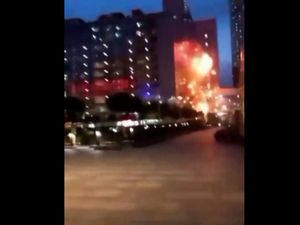 Detik-detik Drone Ukraina Hancurkan Gedung di Moskow