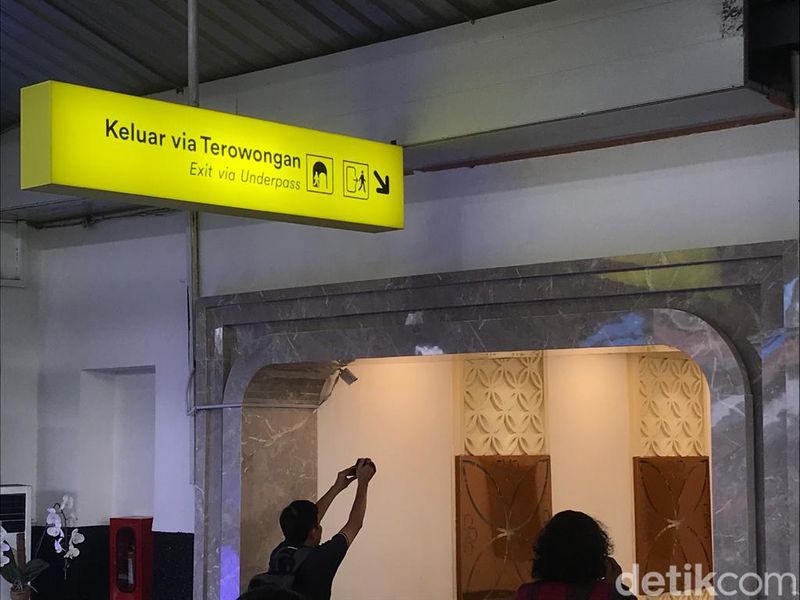 Terowongan underpass Stasiun Tugu Jogja resmi dibuka, Senin (31/7/2023).