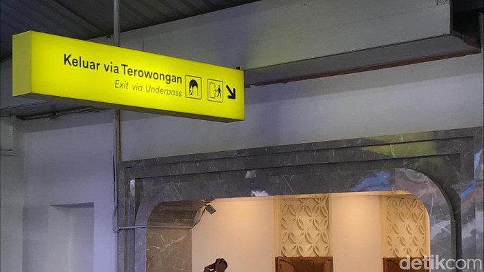 Terowongan underpass Stasiun Tugu Jogja resmi dibuka, Senin (31/7/2023).
