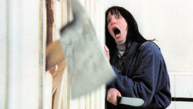 Cuplikan adegan Shelly Duvall di film The Shining (1980).