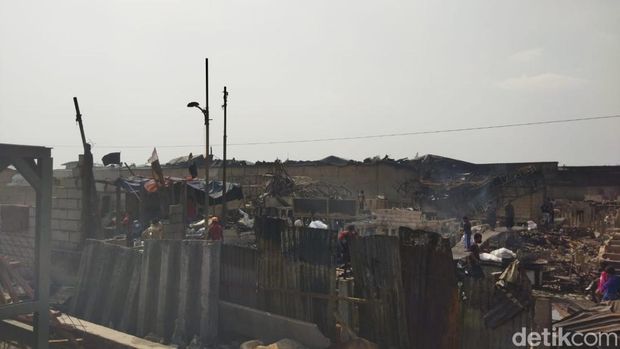 TKP Kebakaran Rumah di Penjaringan Jakut