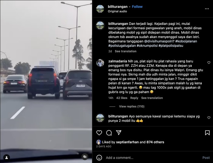 Viral Pajero Pelat Polisi Ugal-ugalan