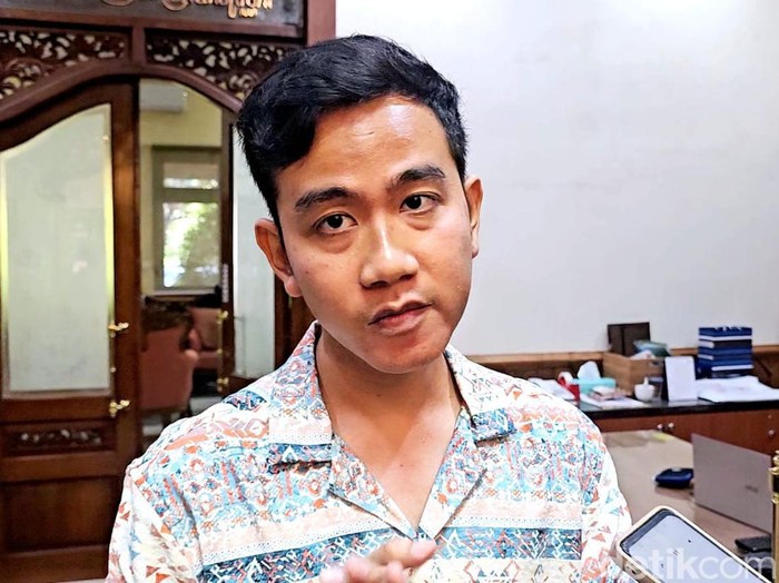 Wali Kota Solo, Gibran Rakabuming Raka di Balai Kota Solo, Senin (31/7/2023).