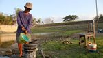 Embung Grojogan di Jombang Mengering