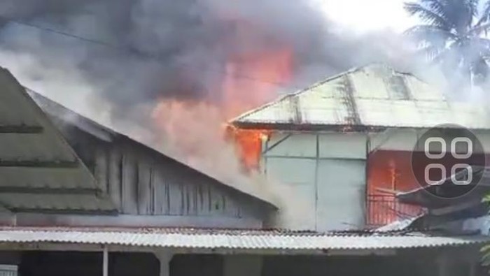 Kebakaran melanda rumah warga di Gorontalo. Dokumen Istimewa