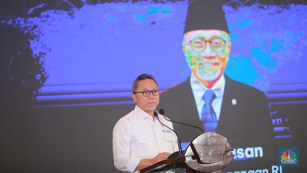 Menteri Perdagangan (Mendag), Zulkifli Hasan saat menghadiri acara FoodAgri Insight On Location dengan tema 
