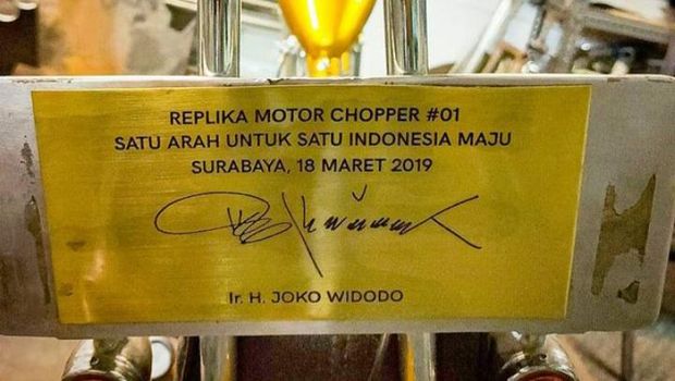Elders berkesempatan untuk membangun motor custom untuk Presiden Joko Widodo (Jokowi).