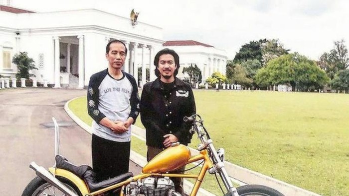 Elders berkesempatan untuk membangun motor custom untuk Presiden Joko Widodo (Jokowi).