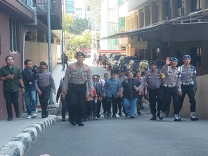 Momen Panji Gumilang Hadir Penuhi Panggilan Bareskrim Polri