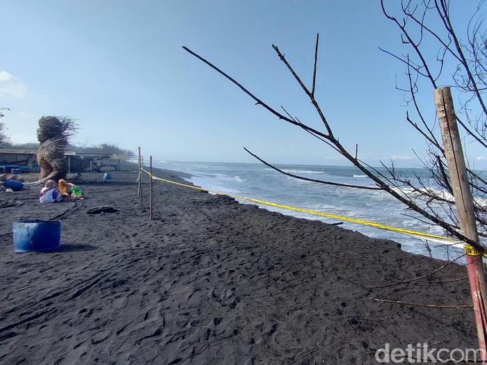 Pantai Trisik di Kapanewon Galur, Kabupaten Kulon Progo, DIY, Selasa (1/8/2023).
