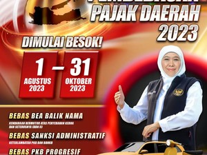 Kado HUT RI ke-78, Ada Pemutihan Kendaraan Bermotor di Jatim Mulai Hari Ini