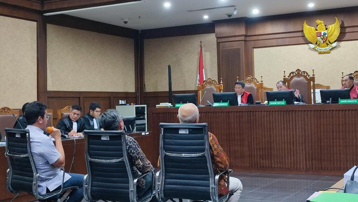 Sidang Johnny G Plate (Wilda-detikcom)