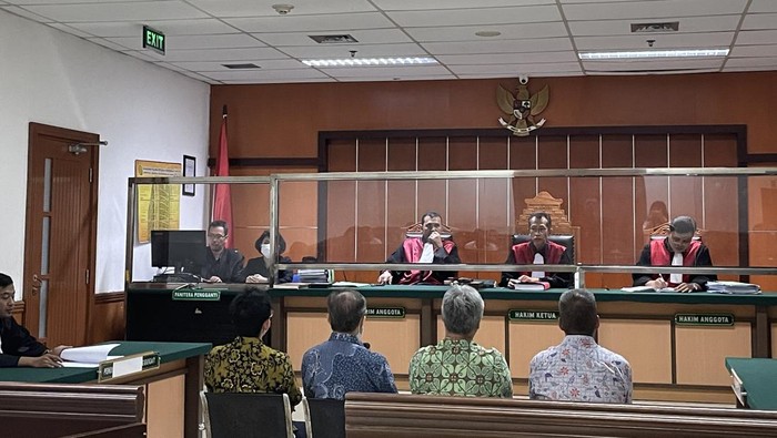 Sidang kasus pemerasan warga Permata Buana (Silvia-detikcom)