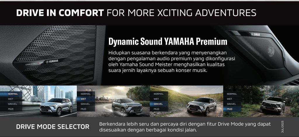 SUV baru Mitsubishi menggunakan sound system buatan Yamaha